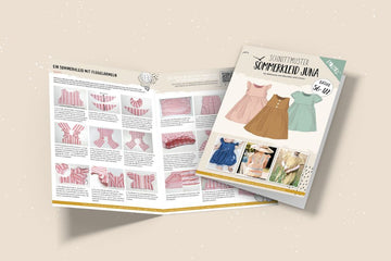 Papierschnittmuster "Sommerkleid Juna" von Lybstes (Gr. 56-122)